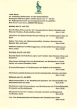 Speisekarte Hotel Bockmaier